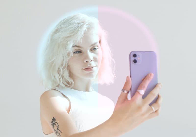 Glitchy Glam after